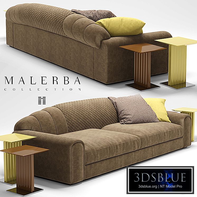 Sofa, tables and picture malerba