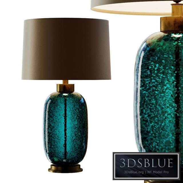 Mid Century Studio Art Glass Buffet Lamp.2