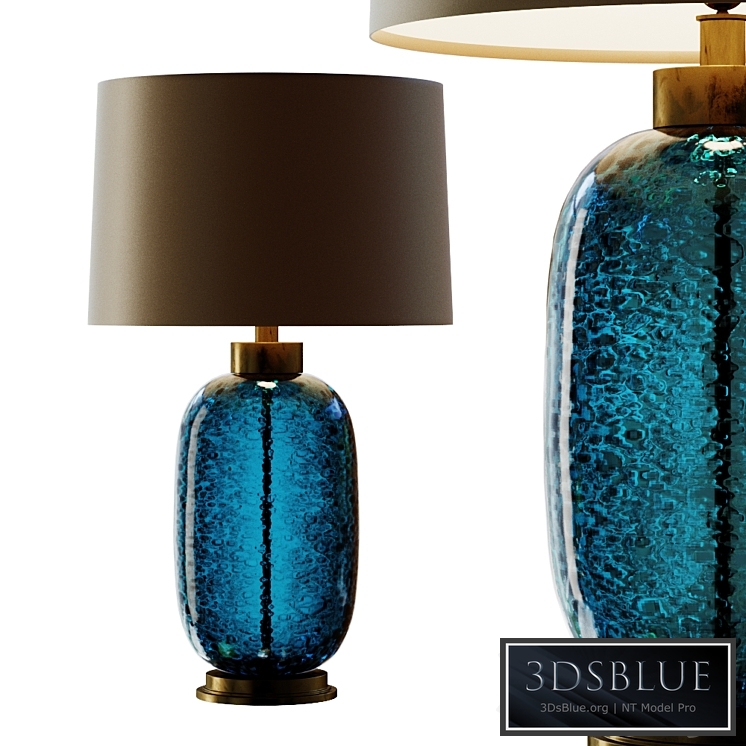 Mid Century Studio Art Glass Buffet Lamp.3