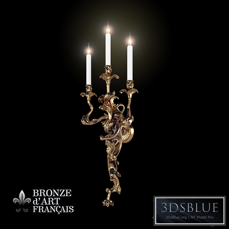 Bronze d`Art Louis XV Sconces