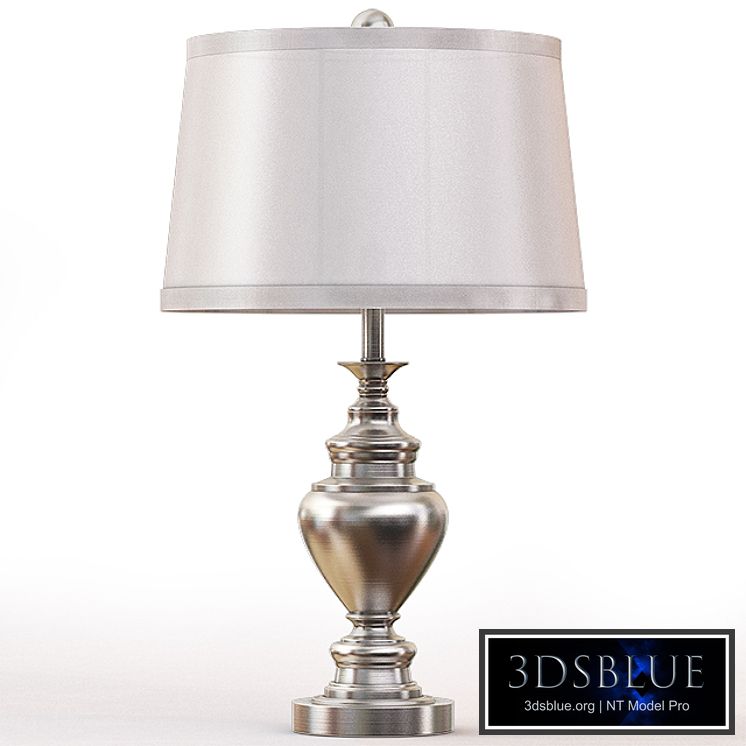 (1427AS) 29 inch Metal Table Lamp in Antique Silver