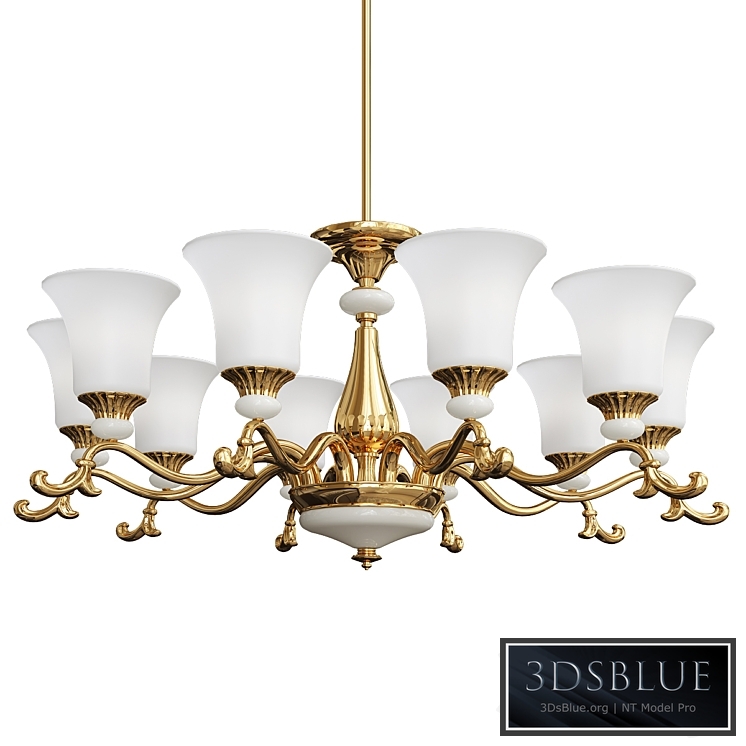 Contemporary Clean Copper Chandelier_2