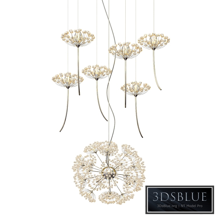 Crystal Dandelion Chandelier Northern European Style_2