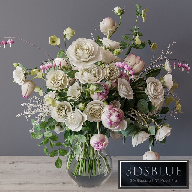 Bouquet of white roses