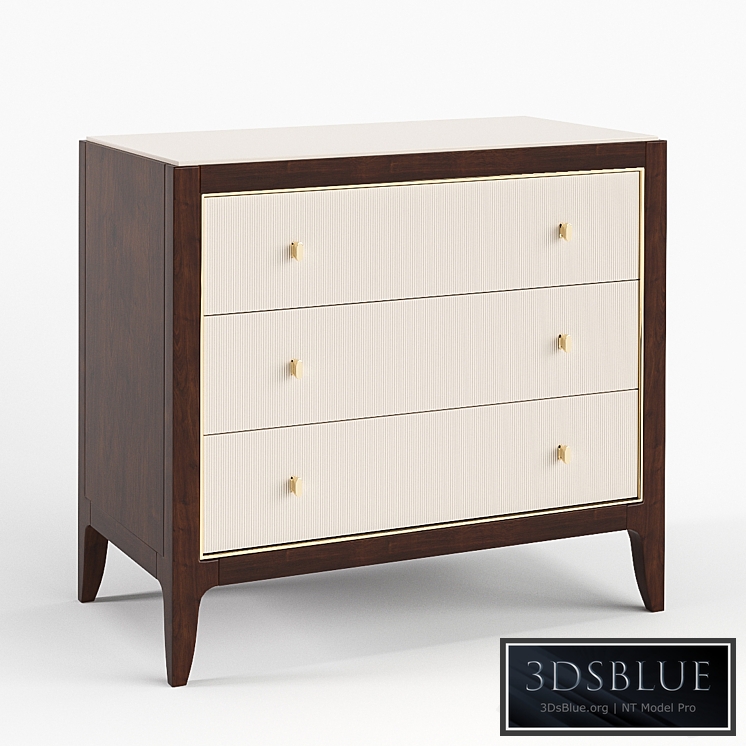 Bedside cabinet Lily White Caracole