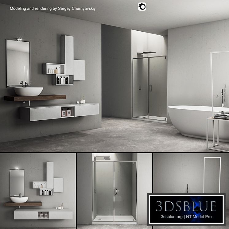 Bathroom furniture set Arcom e.Ly