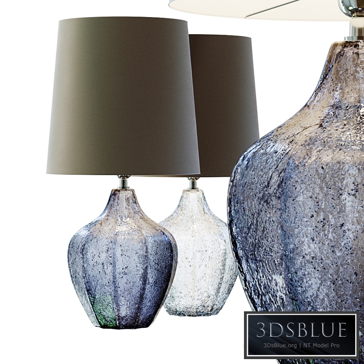 Mid Century Studio Art Glass Buffet Lamp.5