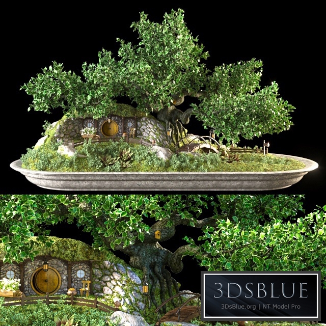 Bonsai in the style of the Hobbit