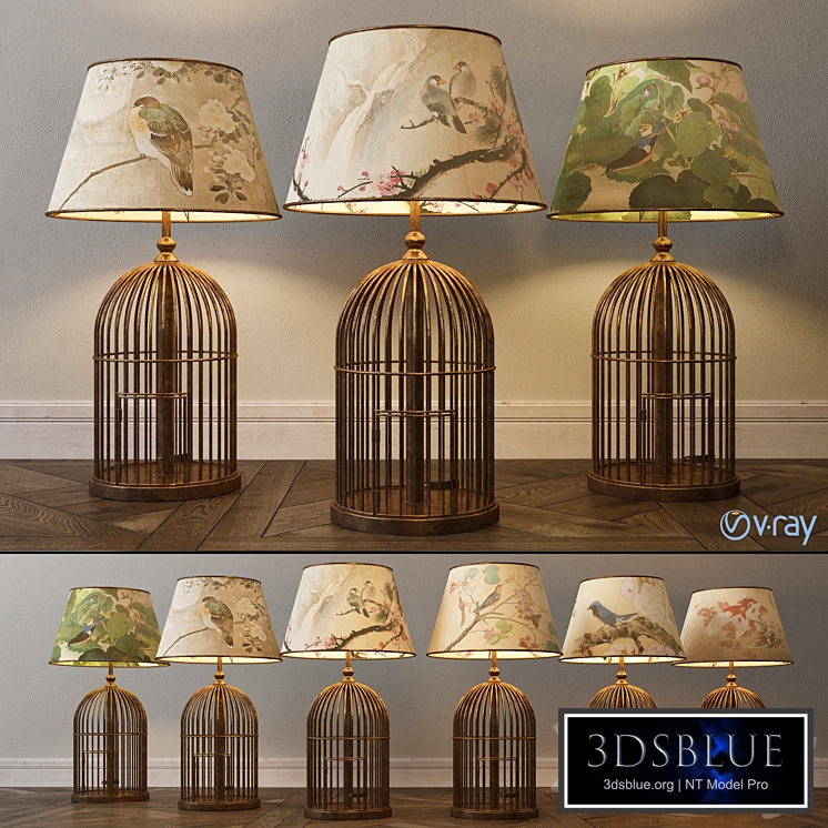 Bird cage lamp