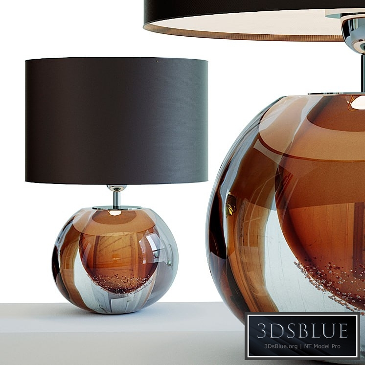 Small Jewel Studio Art Glass Lamp.1