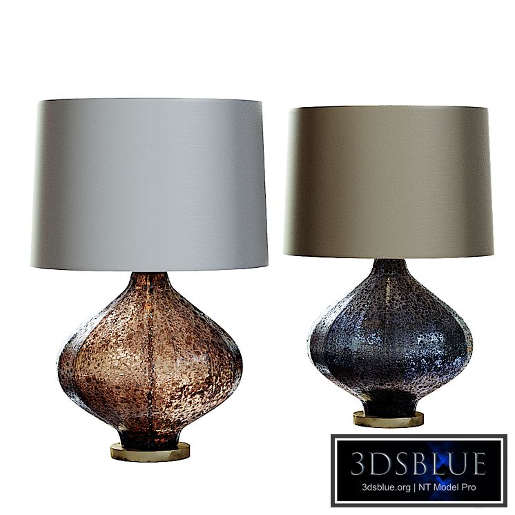 Mid Century Studio Art Glass Lamp 3