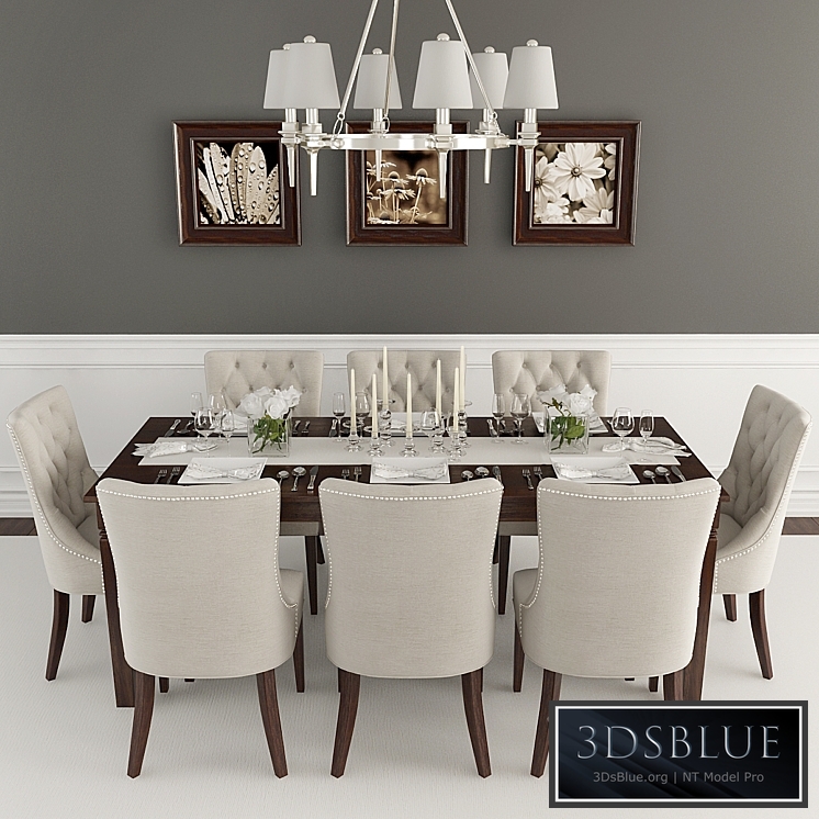 Table, chairs, serving 2