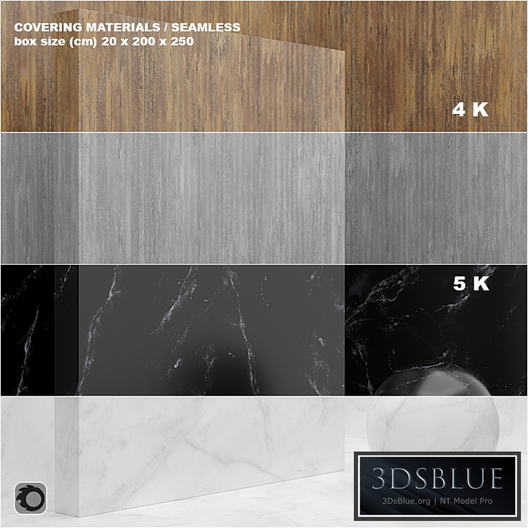Material (seamless) - coating, marble, plaster set 45