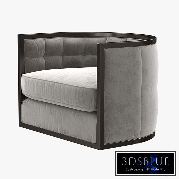 Baker ARCHETYPE ROUND TUFTED SWIVEL CHAIR 3D model