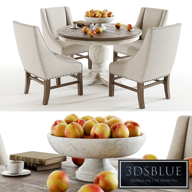 Curation Limited Round Trestle Vintage table set