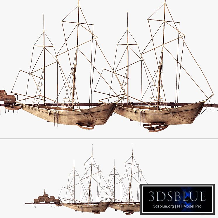 Curtis Jere Ships In The Harbor Wall Decoration