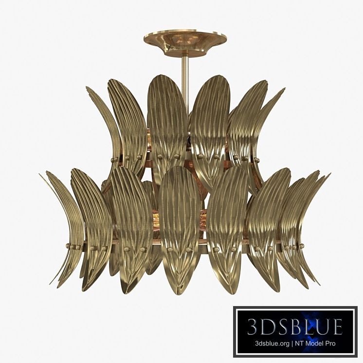arteriors Analise Two Tier Chandelier 3D model