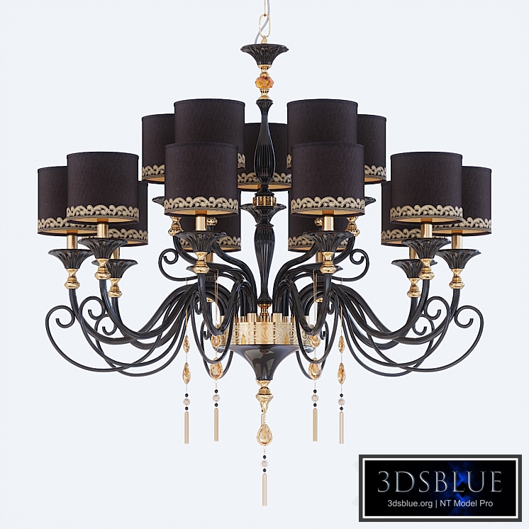 Chandelier Jago NCS 456 NERO ORO