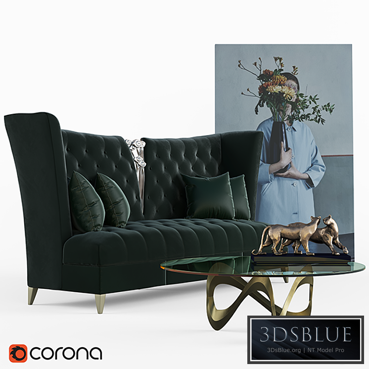 Bois De Vincennes sofa set.