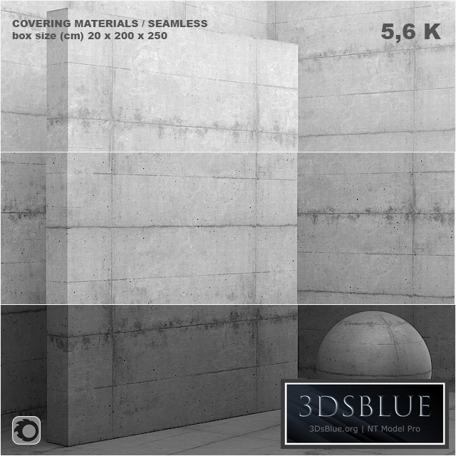 Material (seamless) - coating, concrete, plaster set 50