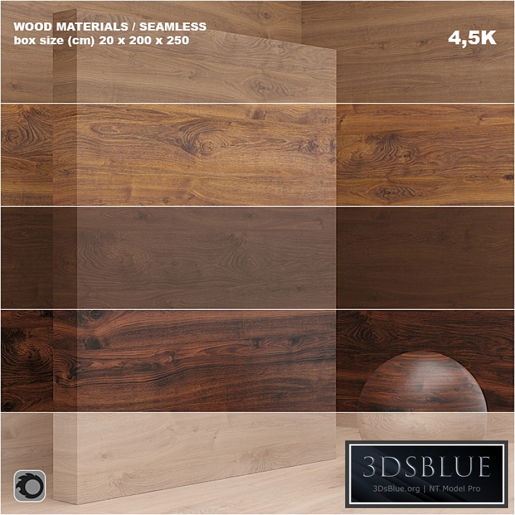 Material wood / veneer (seamless) - set 25