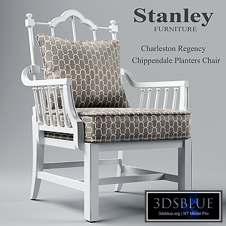 Charleston Regency Chippendale Planter&#39;s Chair