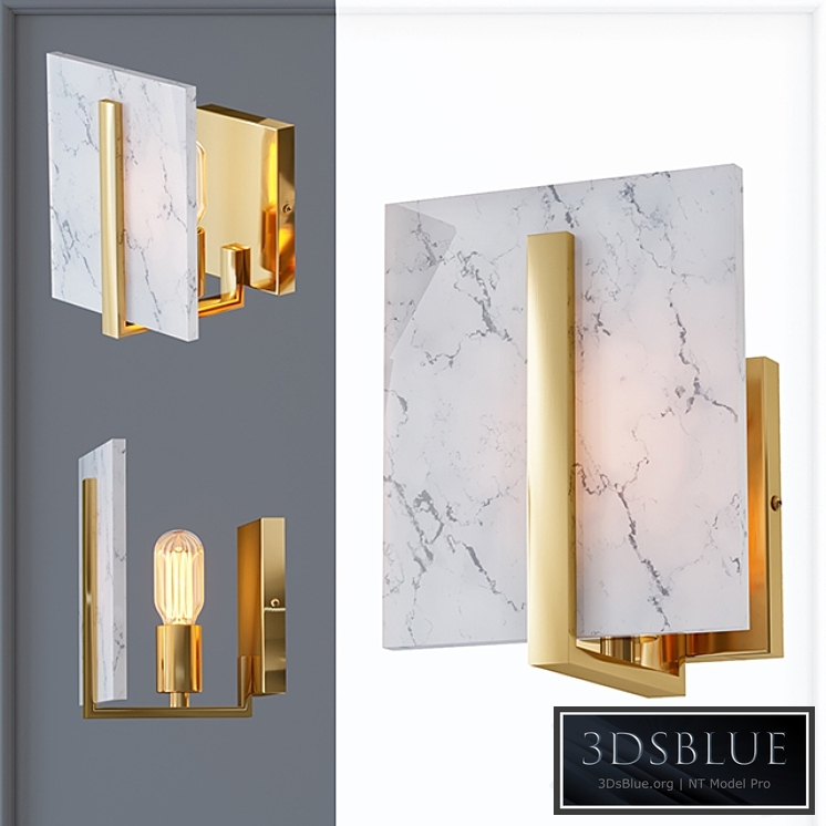 Marble square Wall Lamp
