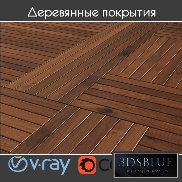 Wooden cover Quadrone from Listone Giordano.