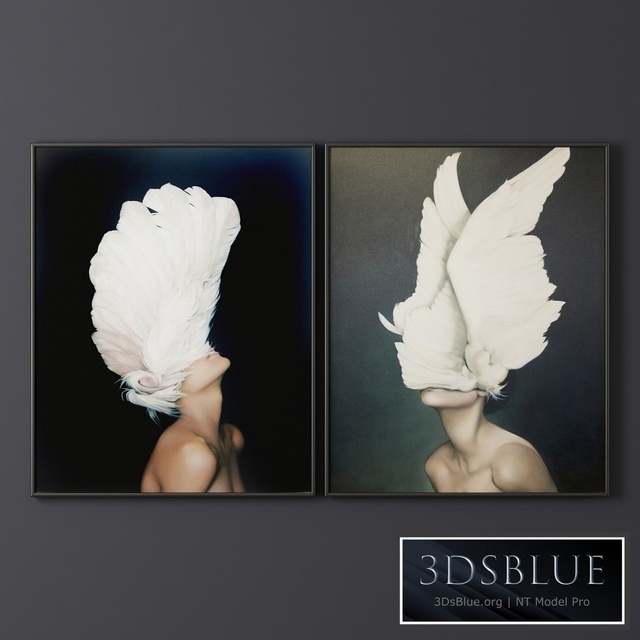 Paintings in the framework of