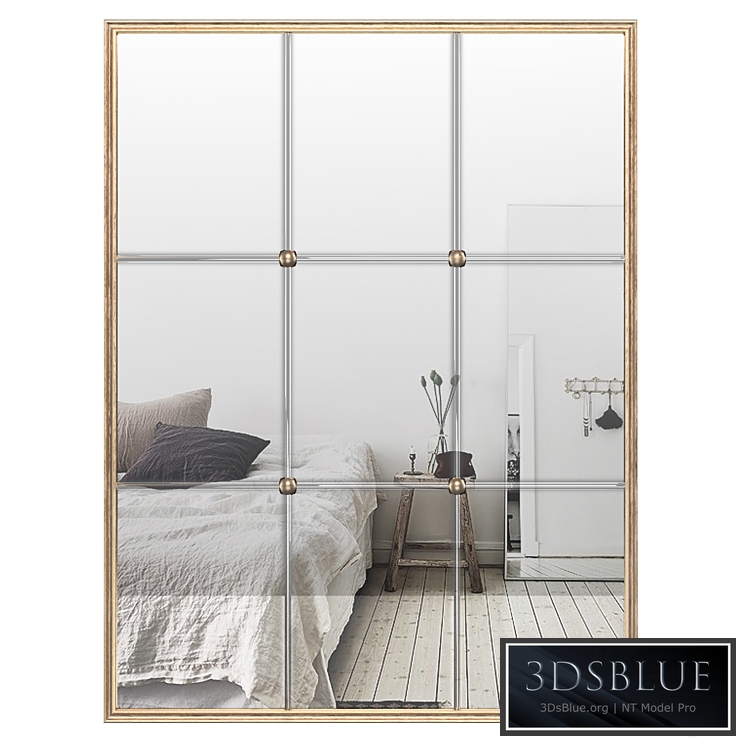 Windowpane Reflections Contemporary Wall Mirror PGN2607