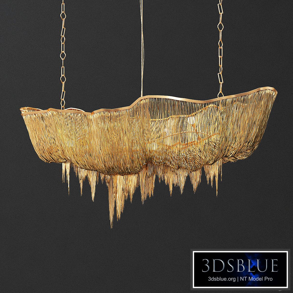 Terzani Atlantis Gold Chandelier