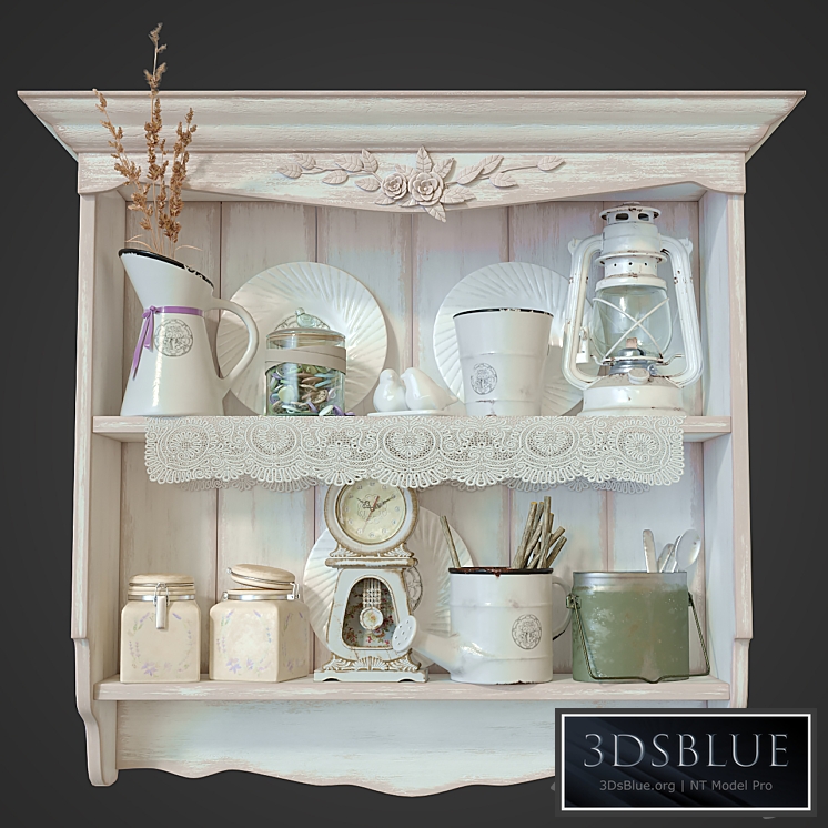 Shelf in the style of Provence