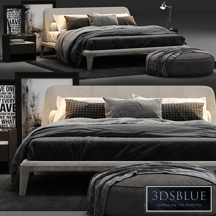 Poliform Kelly Imbottito Bed