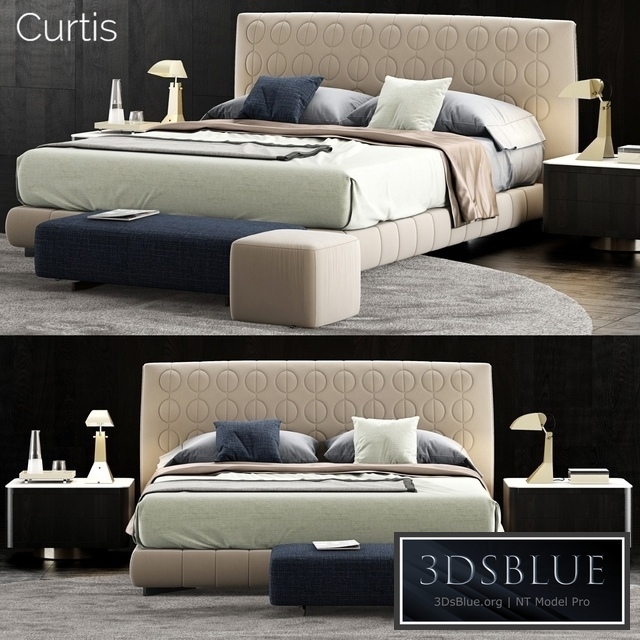 Minotti Curtis Bed