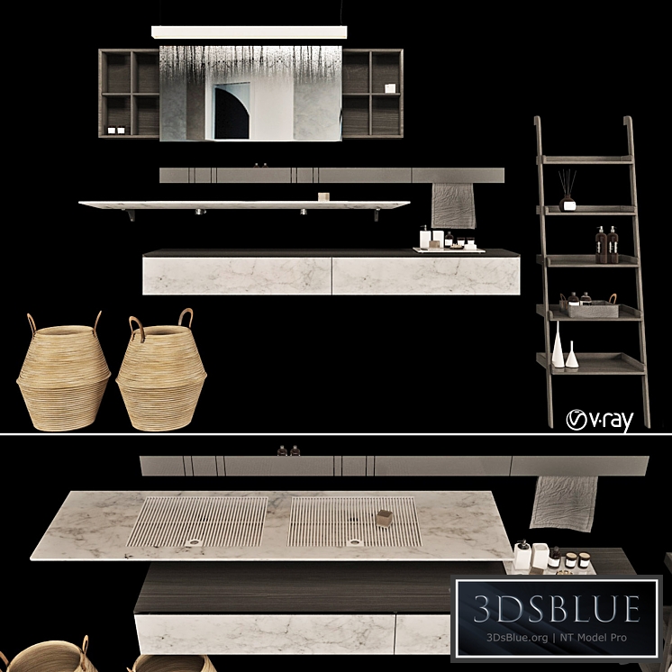 Set of bathroom furniture_agape