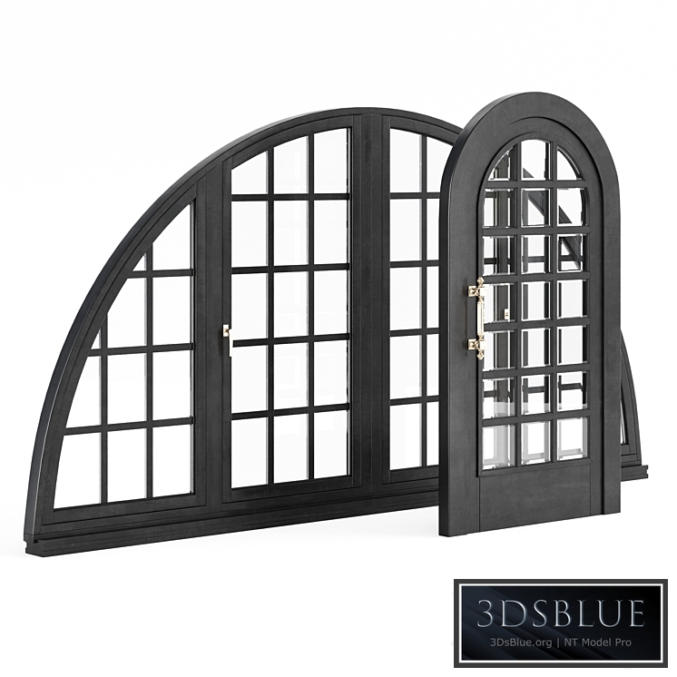Set of arched doors and windows