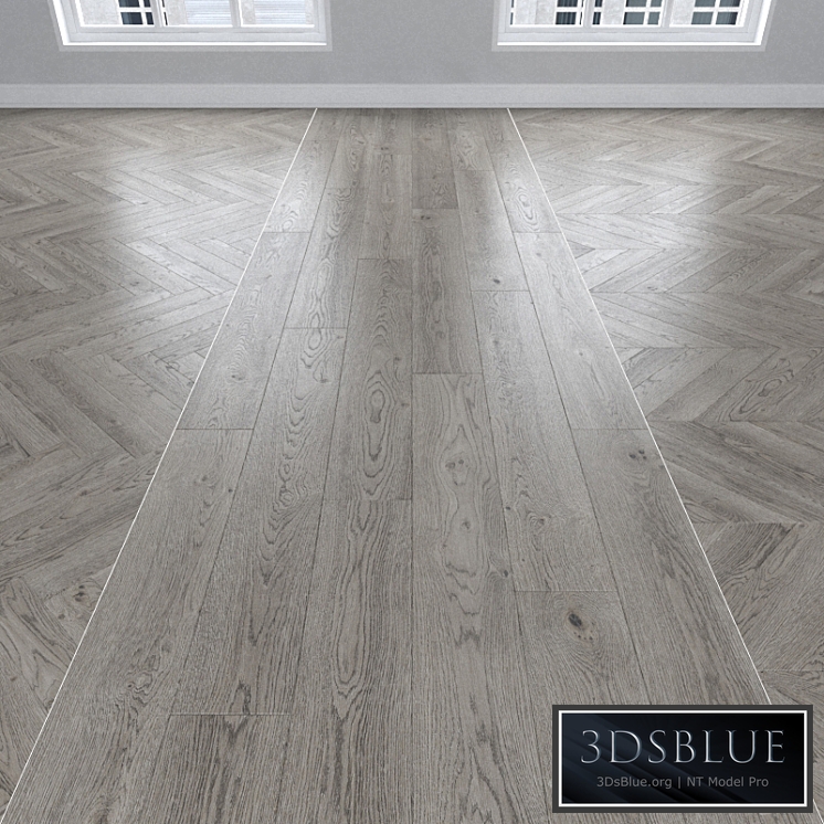 Parquet Oak gray, 3 types. Christmas tree, linear, chevron.