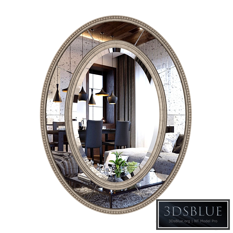 UtterMost Lara Oval Mirror