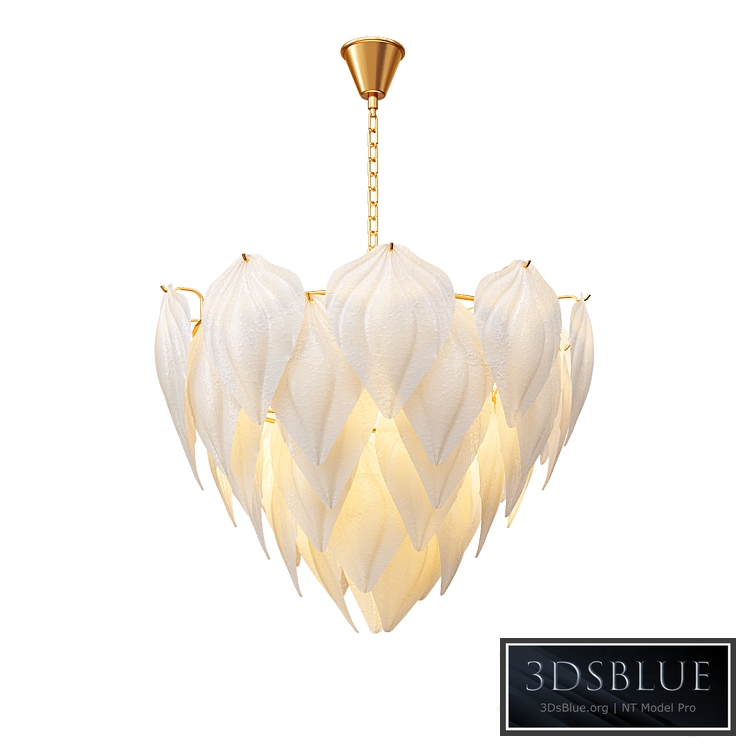 Fashion design art decorative glass leaf chandelier