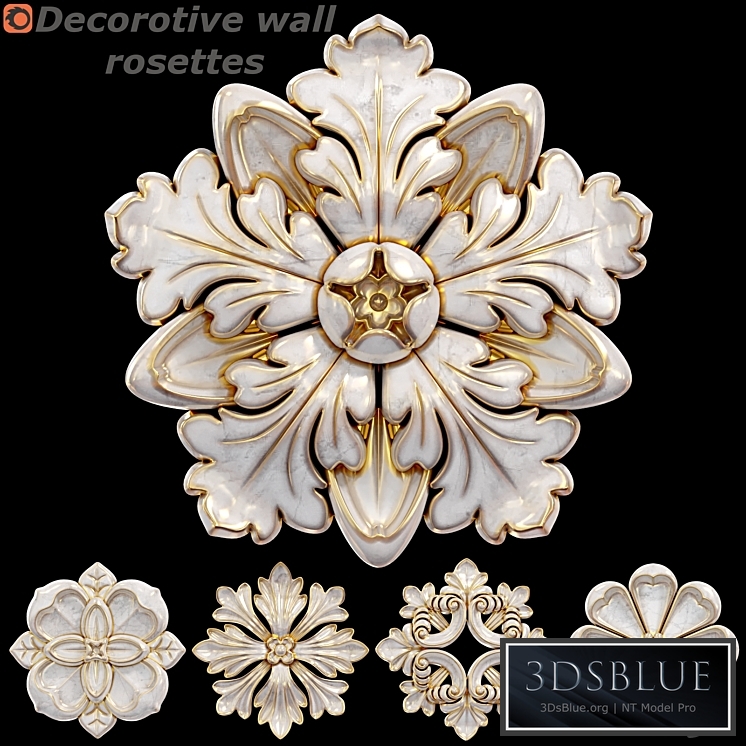 Decorative Wall Rosettes 01