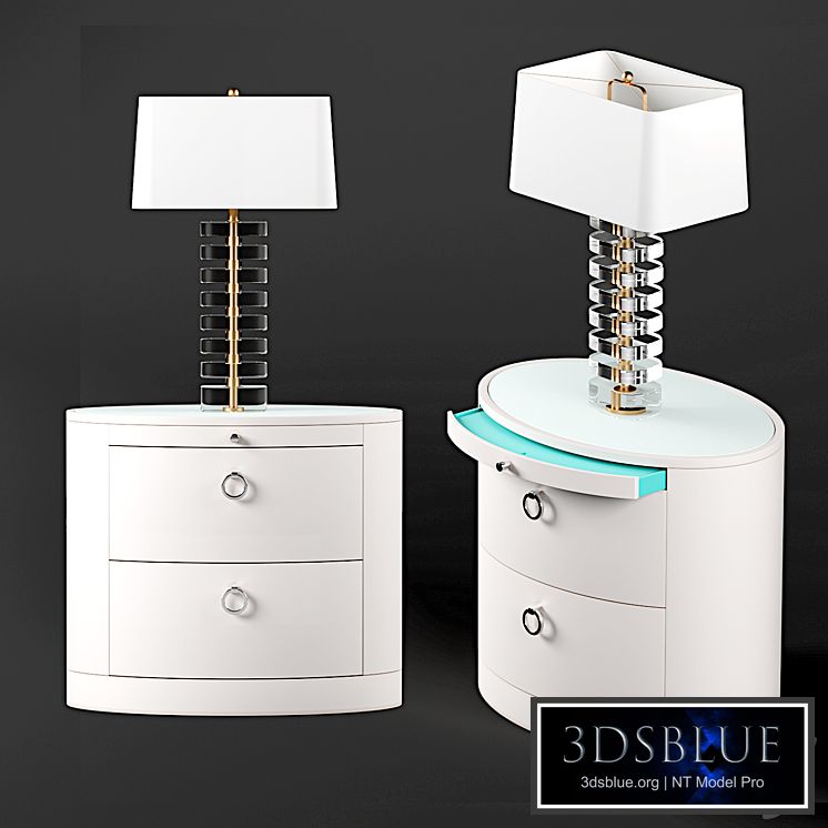 Hastings Nightstand and Ferris Lamp