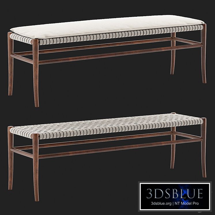 Vintage Folding Rope Bench