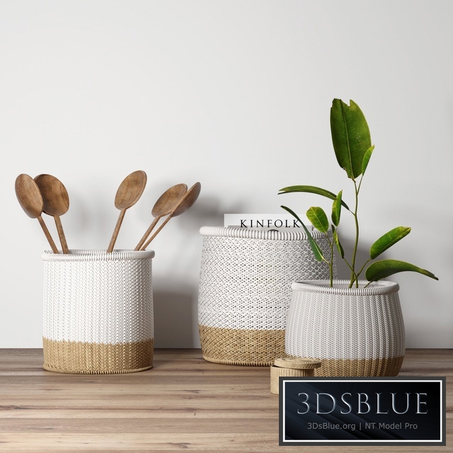 Decorative set with baskets 2
