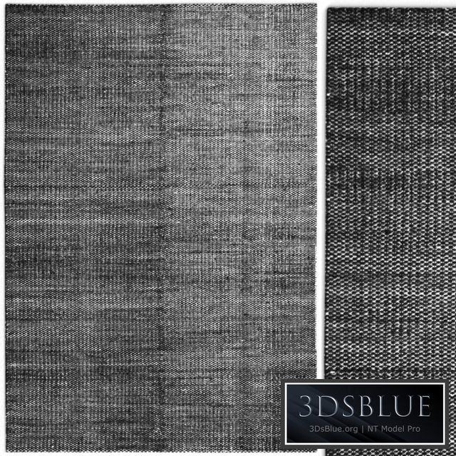 Carpet Hay Moire Kelim Black rug