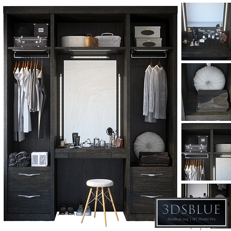 Wardrobe with dressing table