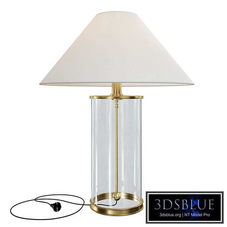 Ralph Lauren Home Modern table lamp in natural brass