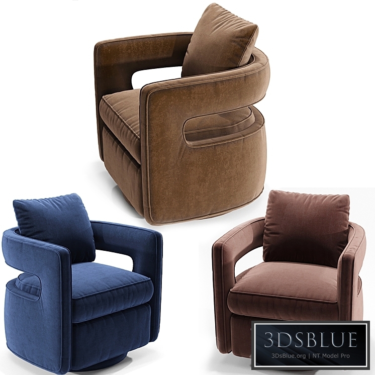 Kennedy Navy Swivel Chair