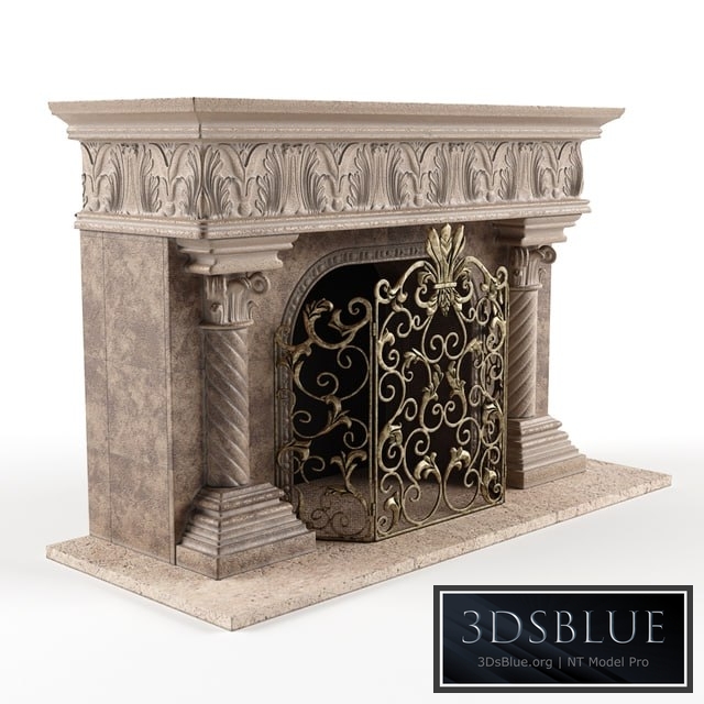 Acanthus Fireplace and Screen