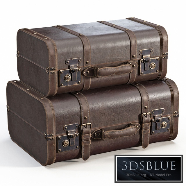 Brown Vintage Suitcases