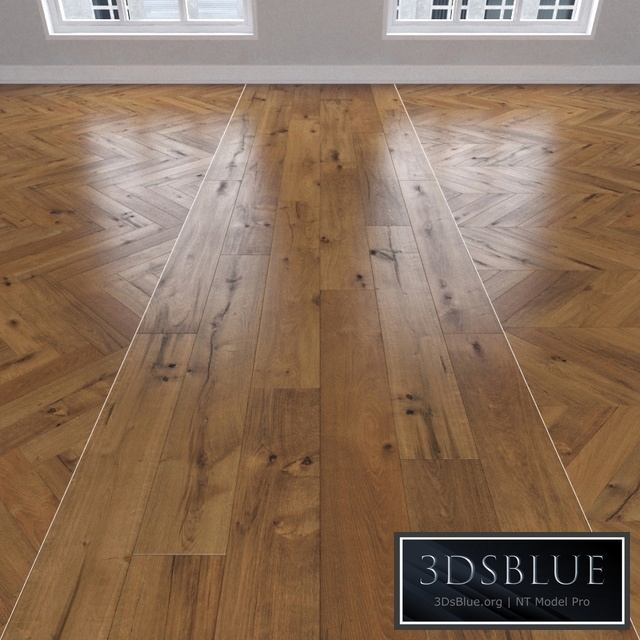Parquet Oak bronze, 3 types: herringbone, linear, chevron.